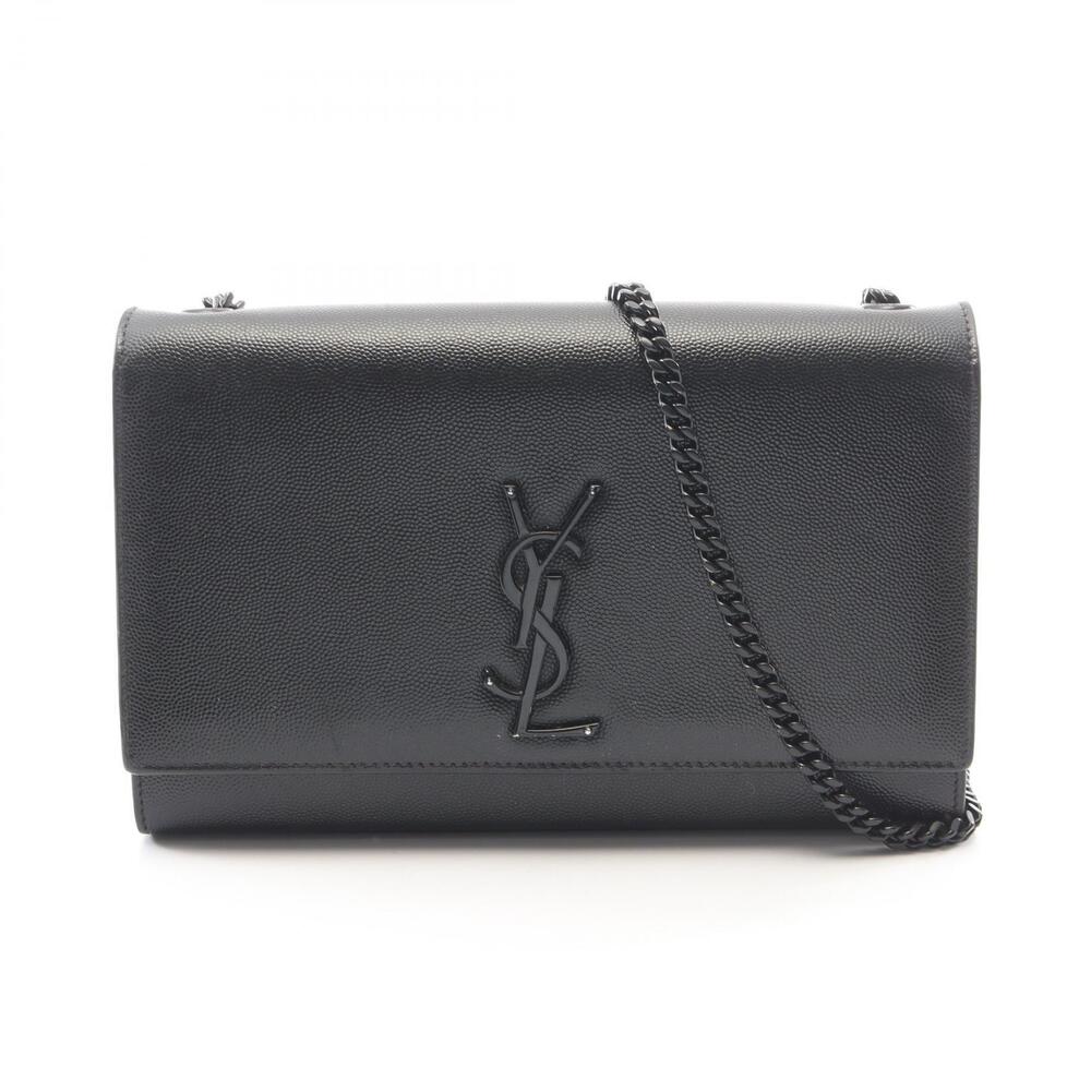 Saint Laurent Paris Kate Leather Shoulder Bag Black